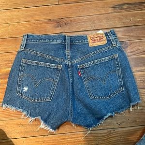 Levi’s high waisted jean shorts